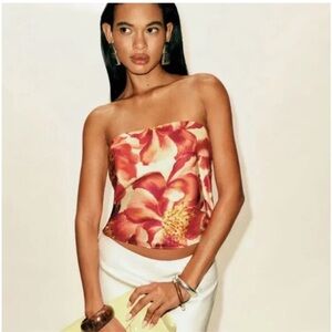 Reformation Spritz Silk Top